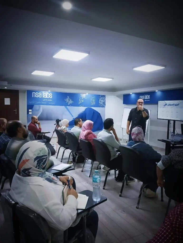 ورشة التسويق الطبي التابعة لنقابة العاملين بالخدمات الطبية